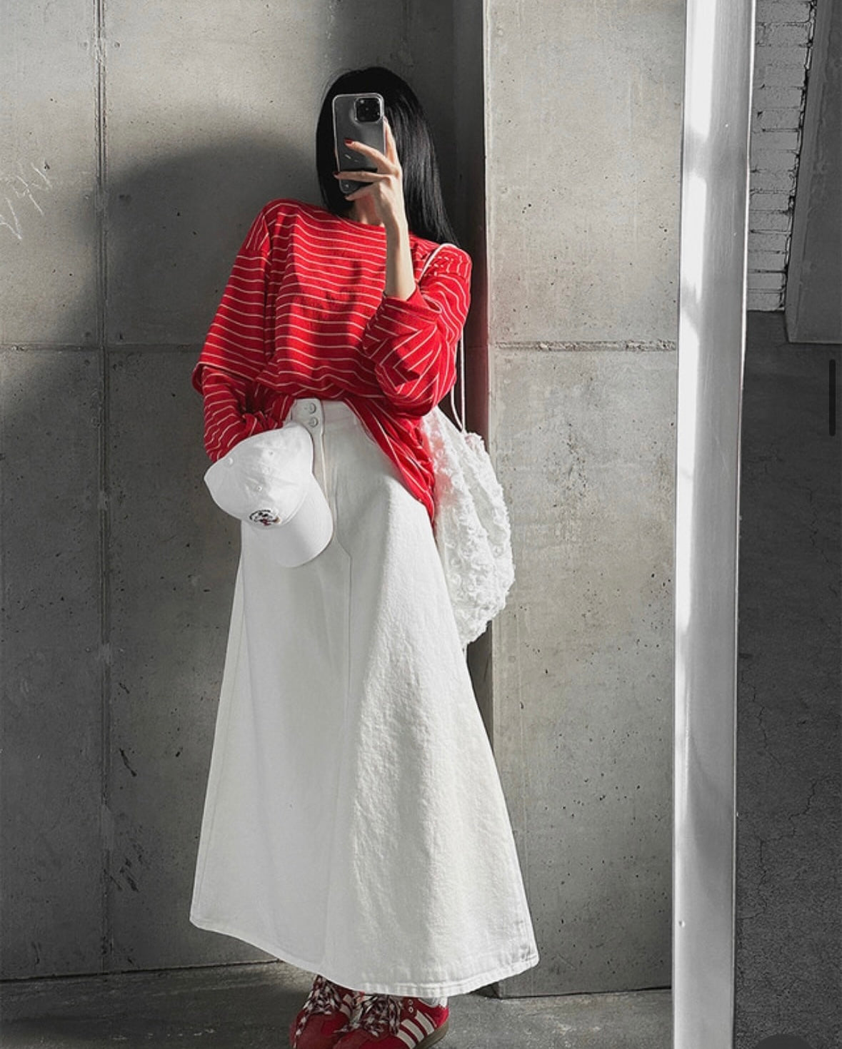 Must Buy Front Slit Flare Denim Skirt (20-22Mar $428, 之後批發價$468)
