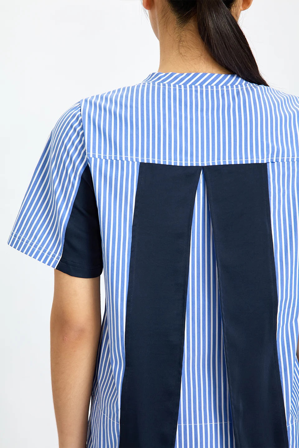 Flared Contrast Stripe Tee