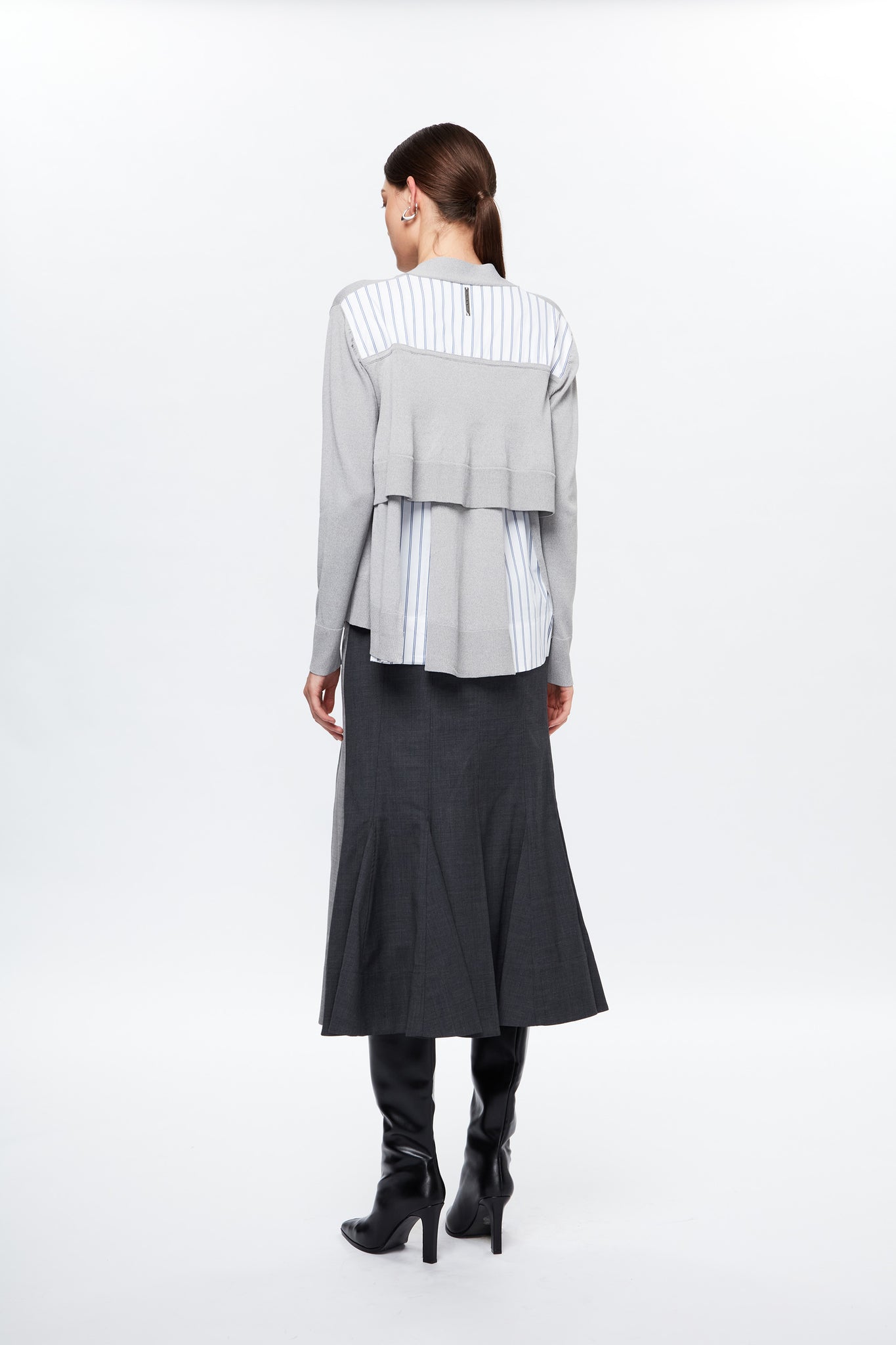 CNS Shirting Cardigan Grey