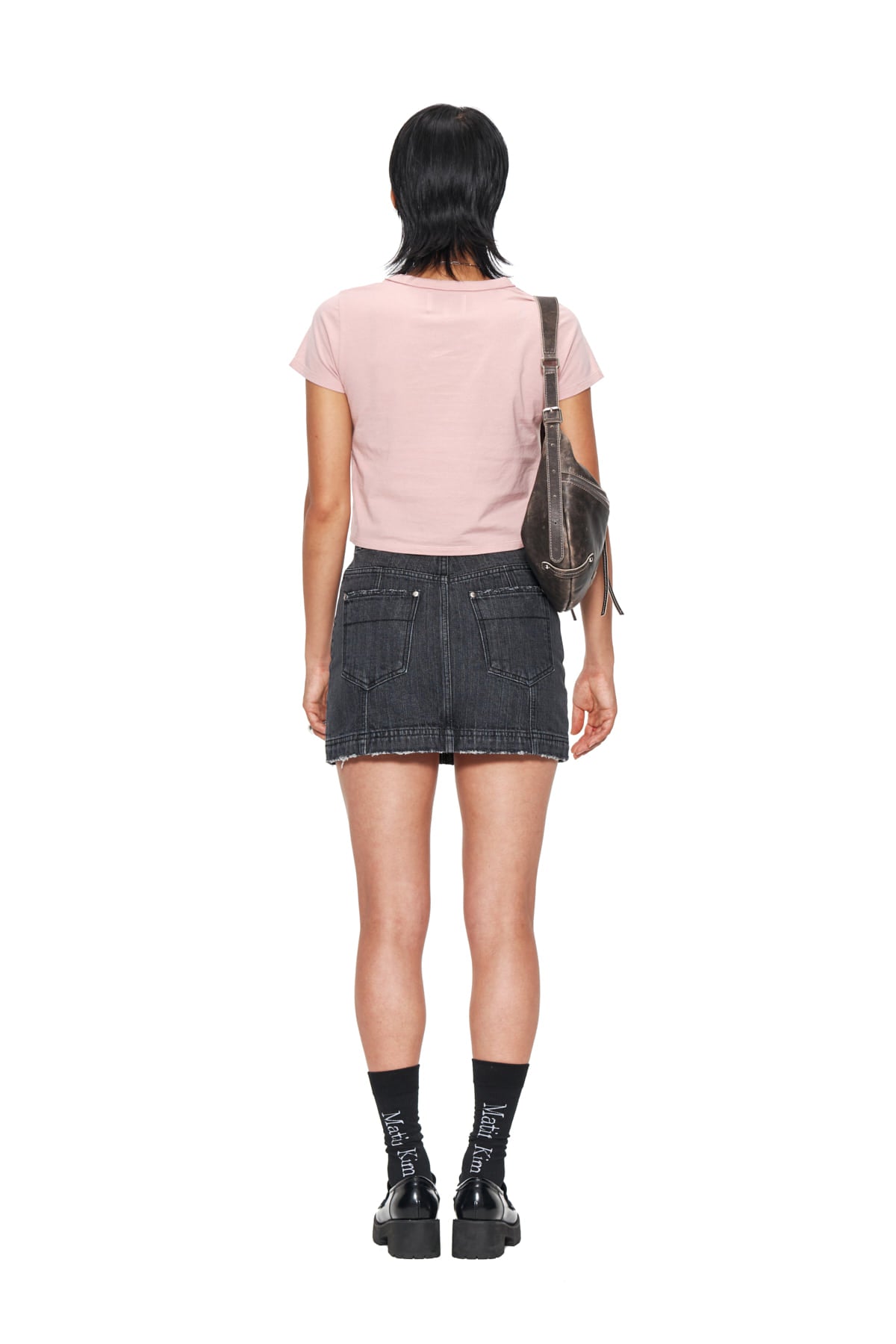 MATIN LOGO CROP TOP IN PINK