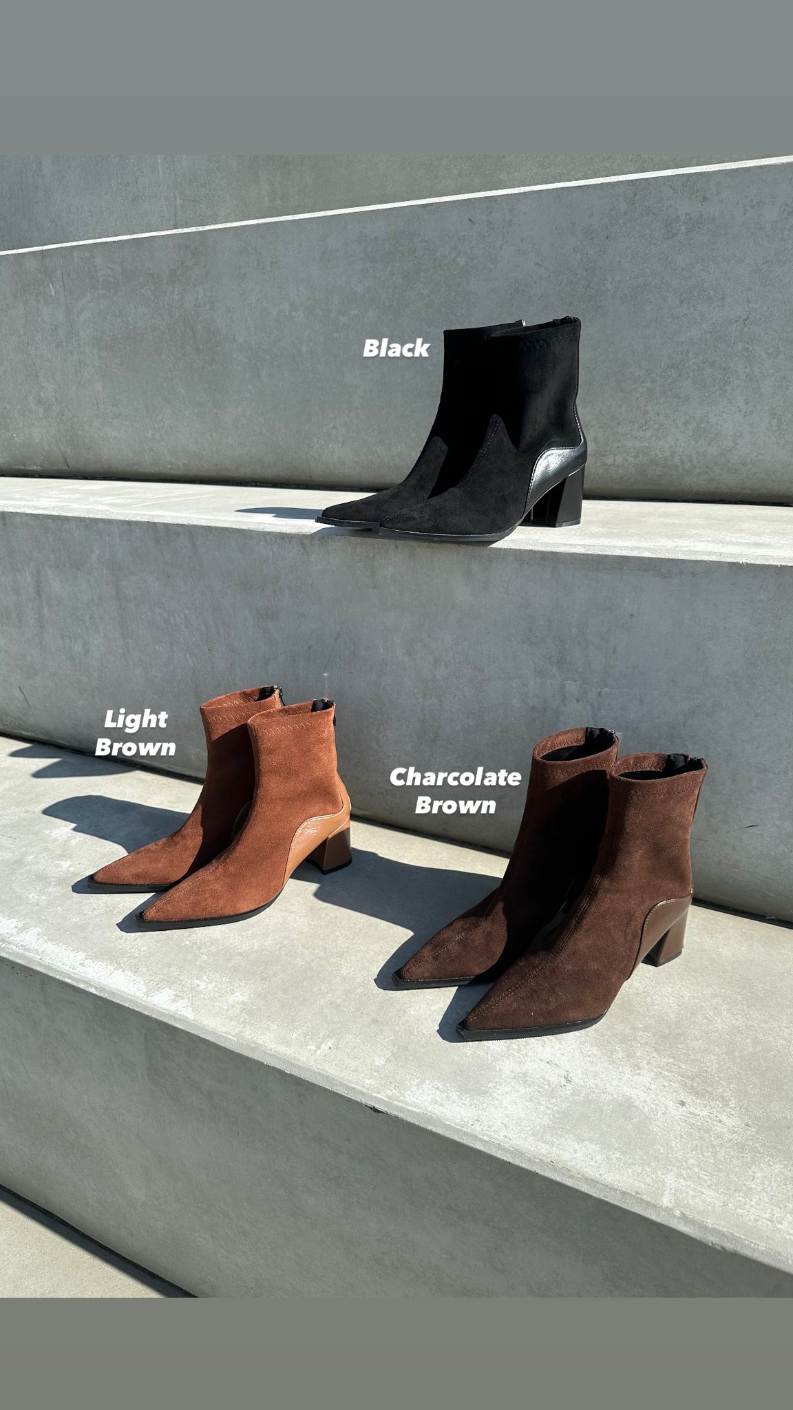 Lamb Leather Suede Ankle Boots (15-18Oct $468, 之後批發價$498)