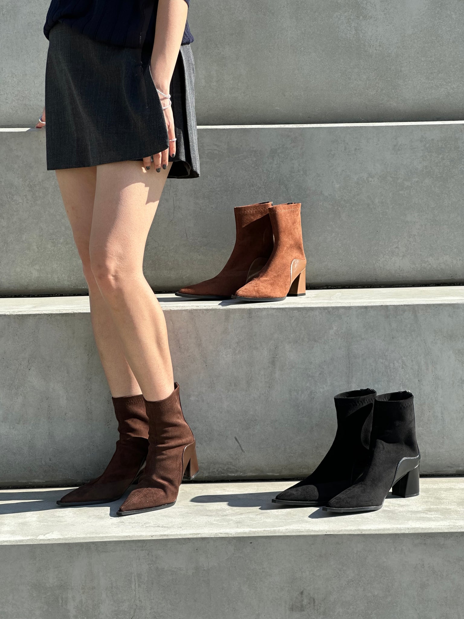 Lamb Leather Suede Ankle Boots (15-18Oct $468, 之後批發價$498)