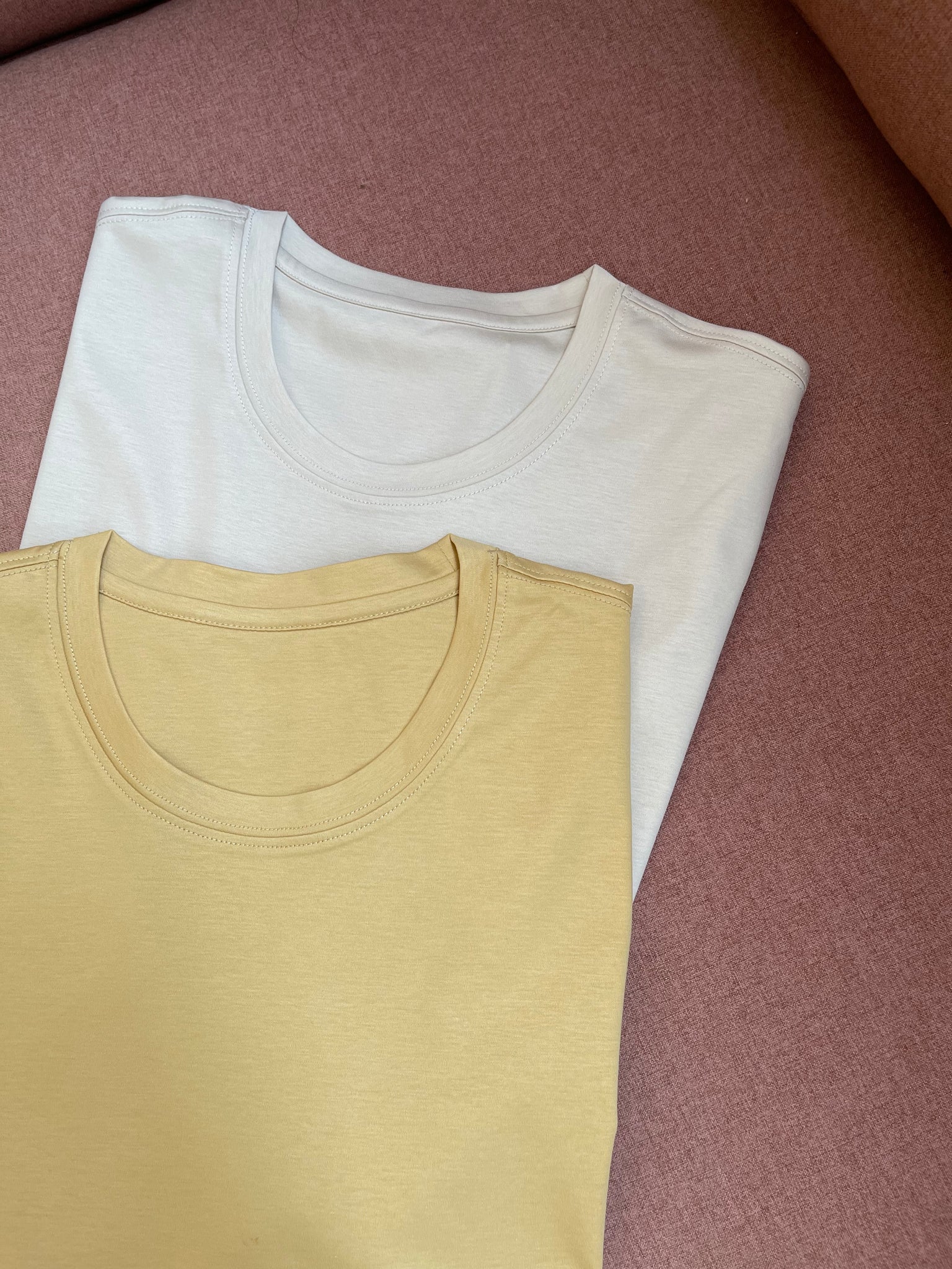 Upgraded Must Buy Silk Tee Crew Neck (10% Silk)