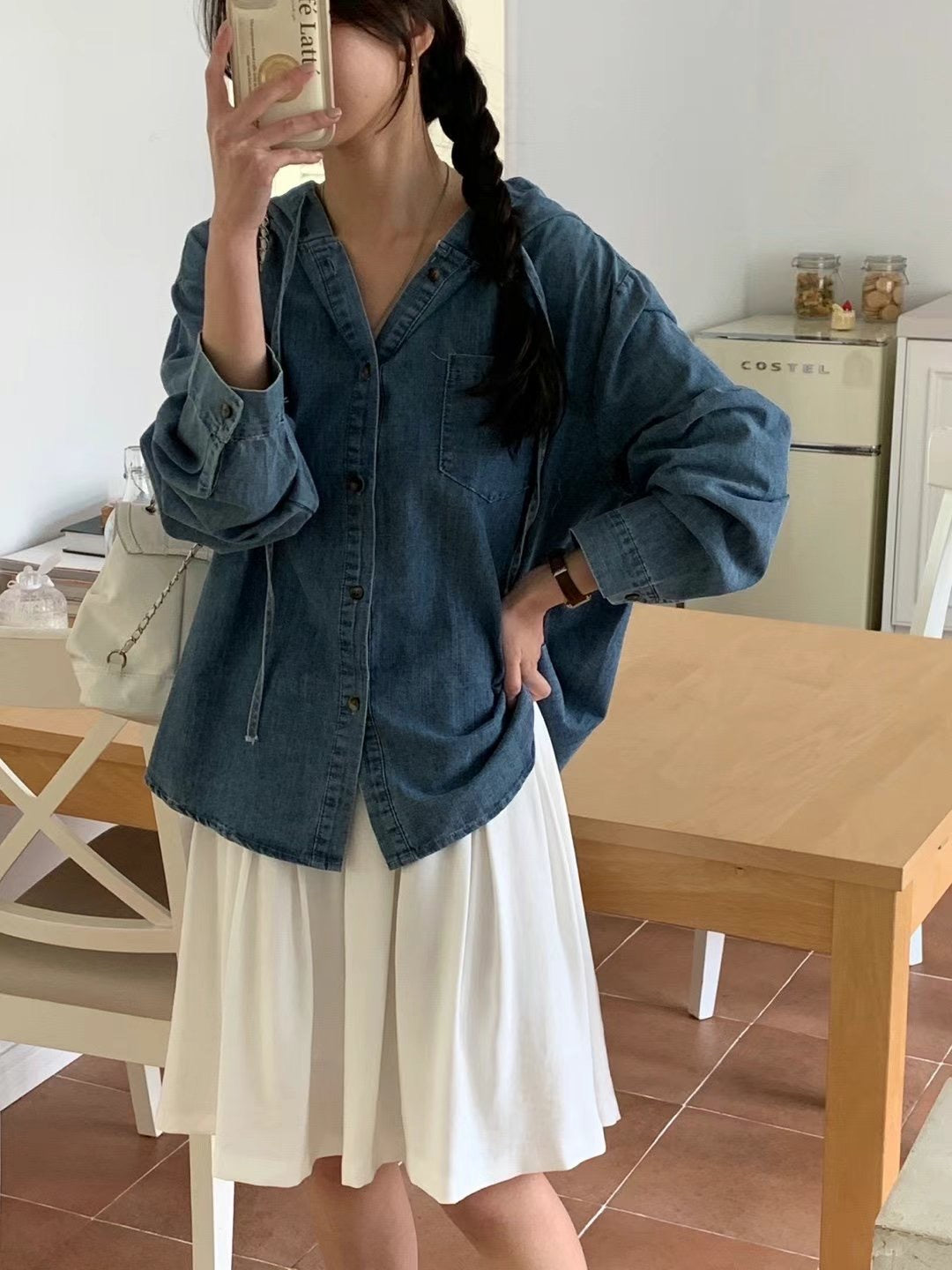 Denim Hoodies Shirt (20-22Mar $298, 之後批發價$328)
