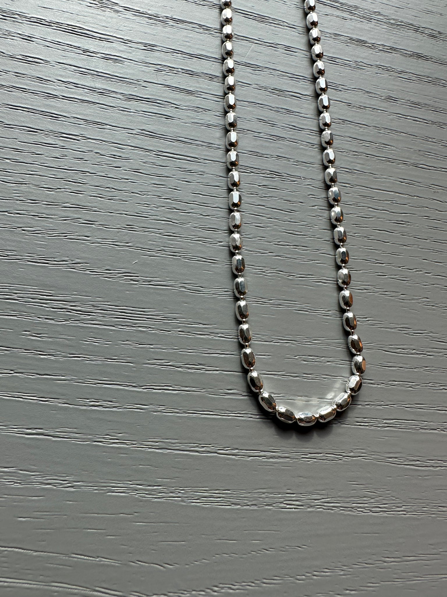 Necklace 2 - Reflective Oval Dots Necklace