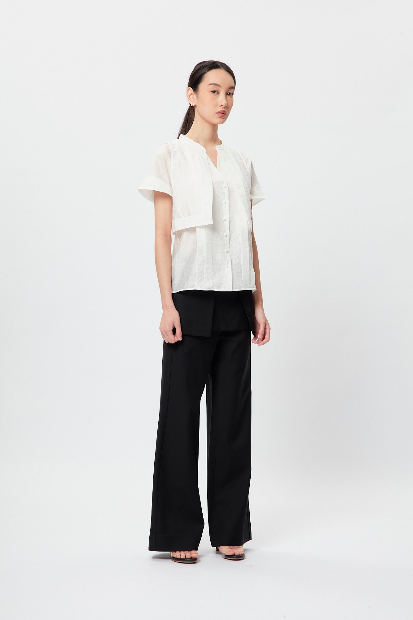Rock "n" Fem Layers Blouse - White