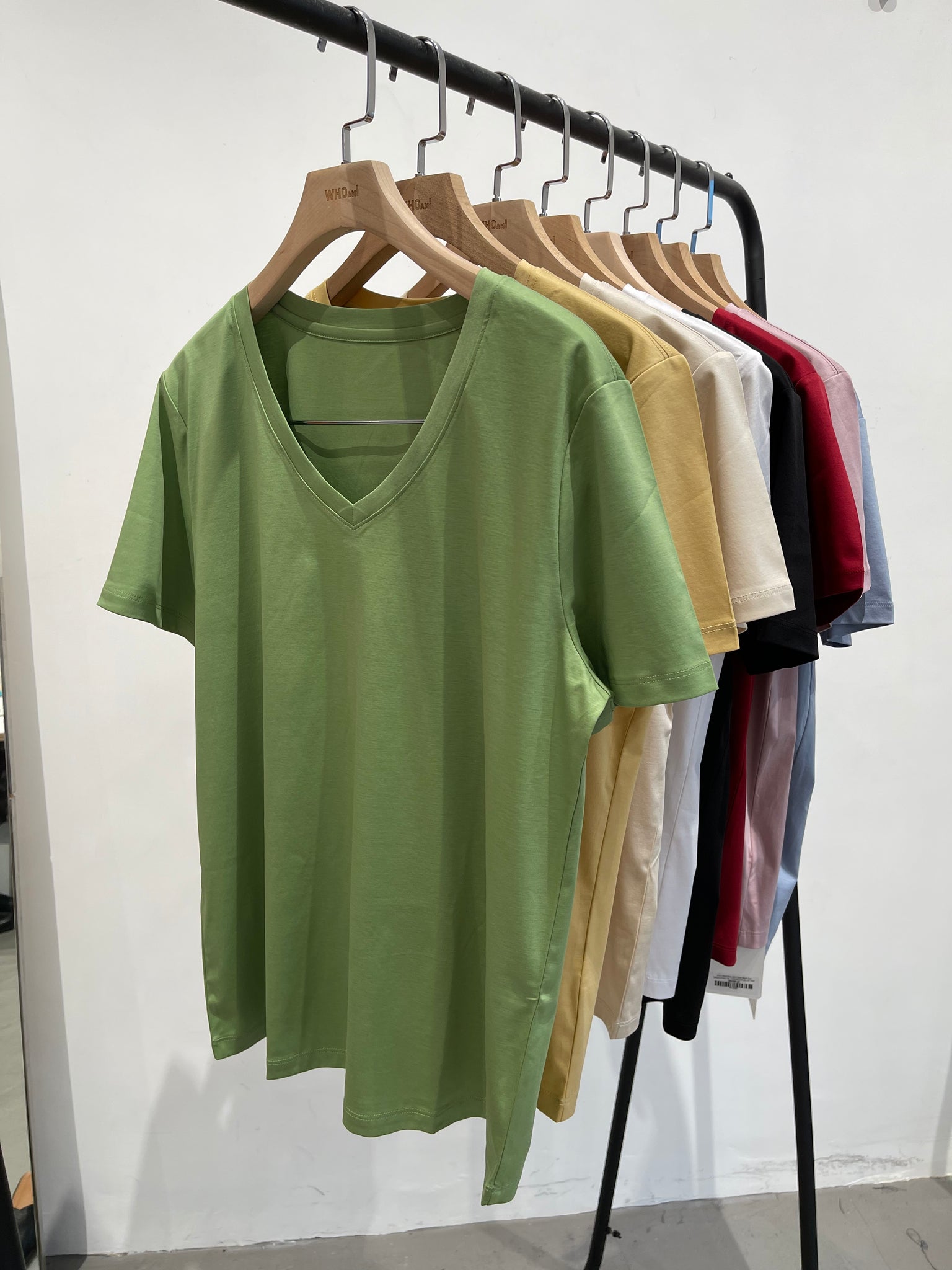 Upgraded Must Buy Silk Tee V Neck (10% Silk)