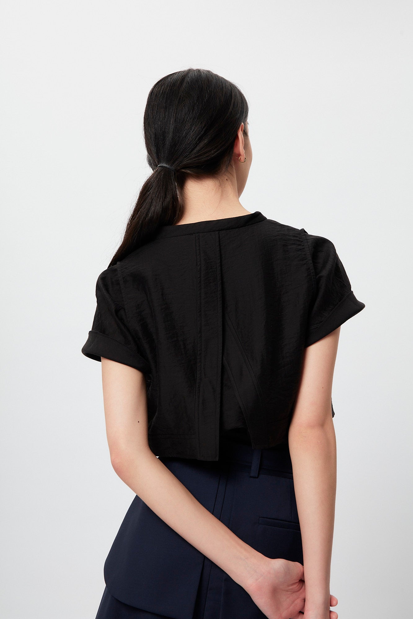 Rock "n" Fem Layers Blouse - Black
