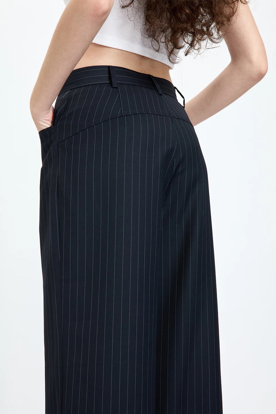 Tailored Pinstripe Pants