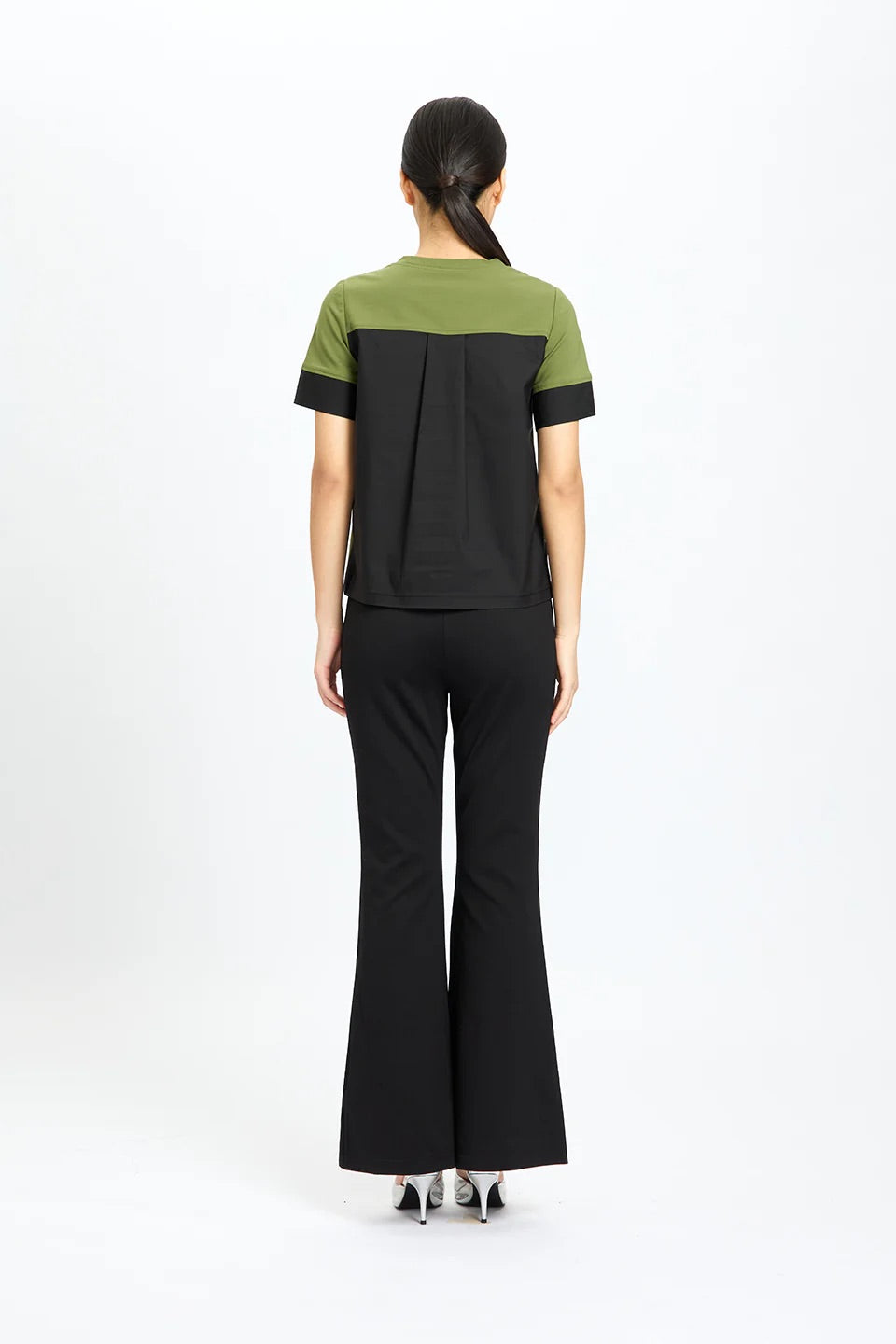 Olive-Black Bold Pocket Tee