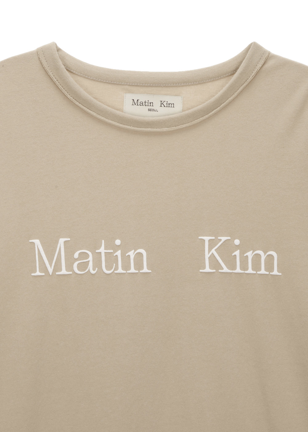 MATIN LOGO TOP IN BEIGE (直播價至今晚23:59)