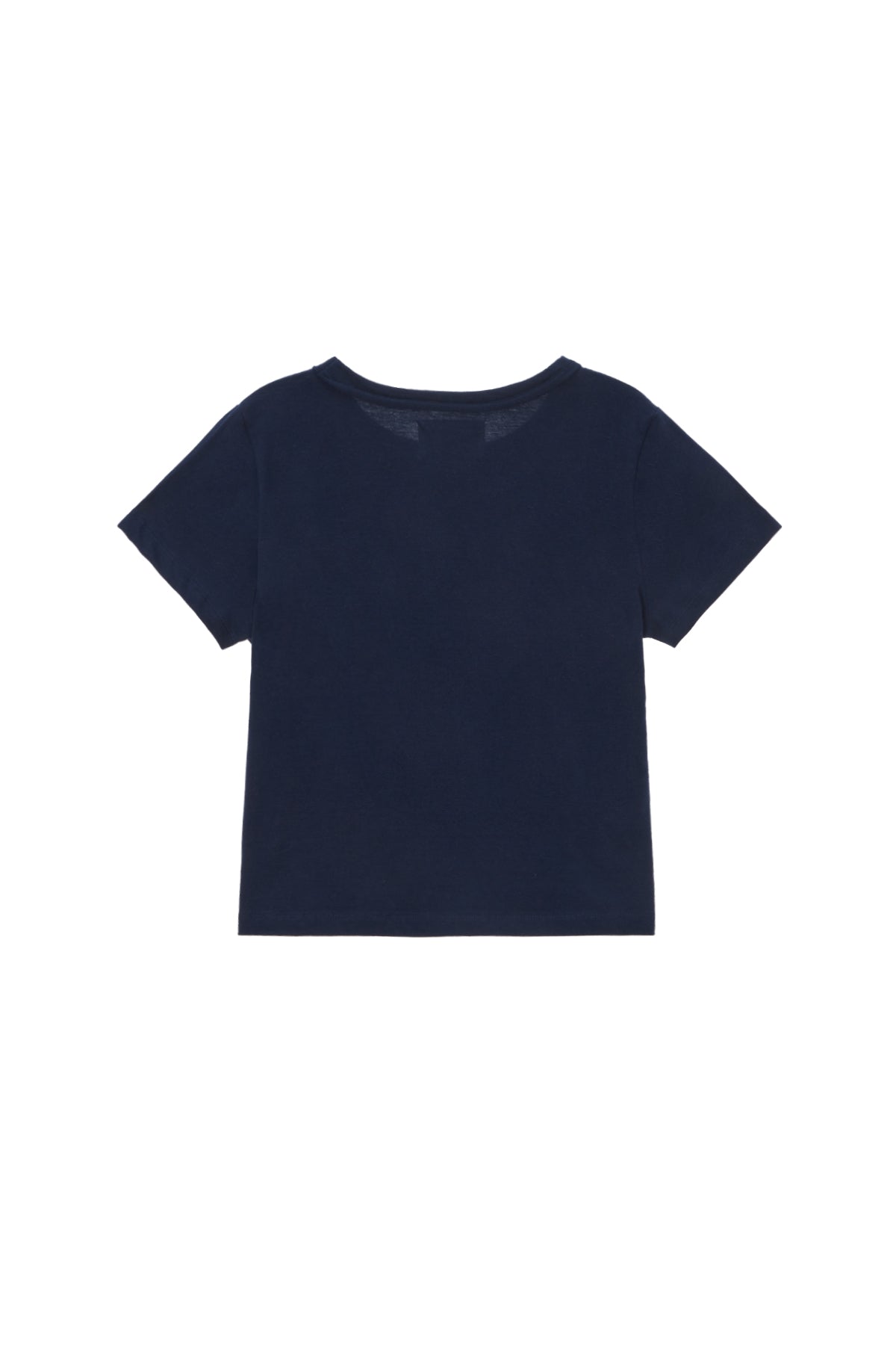 MATIN PINTUCK CROP TOP IN NAVY