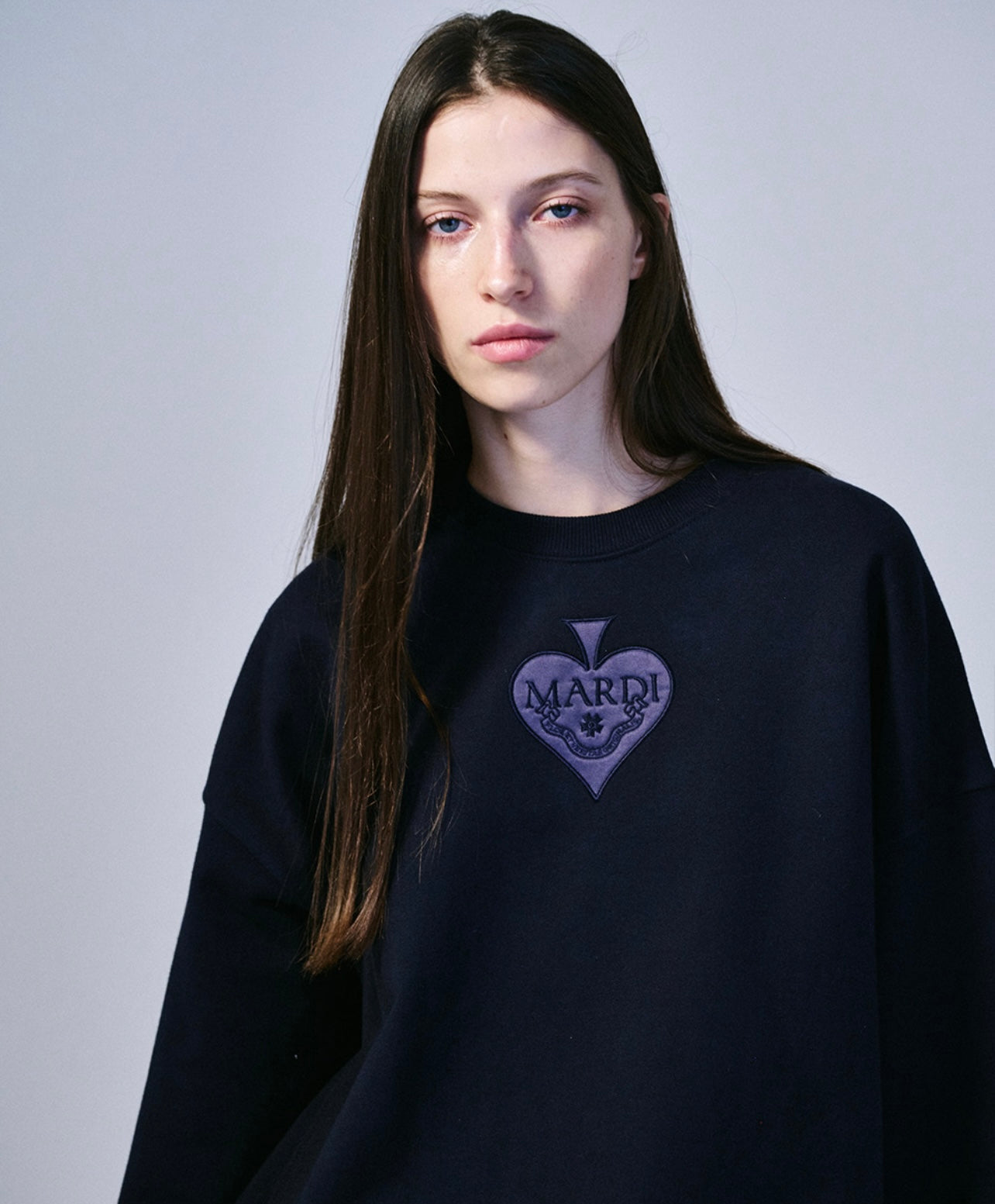 SWEATSHIRT SATIN SPADE NAVY