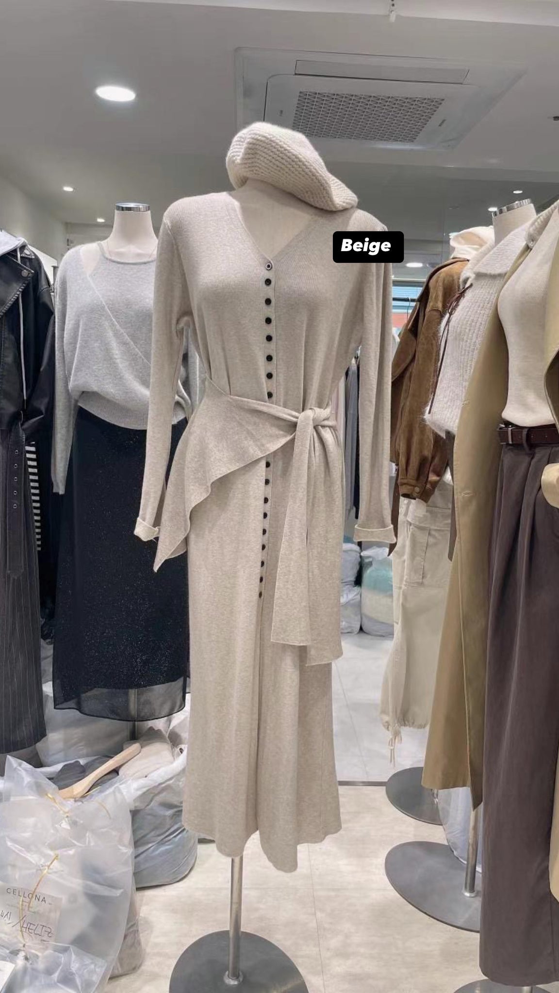 Button Wool One-piece