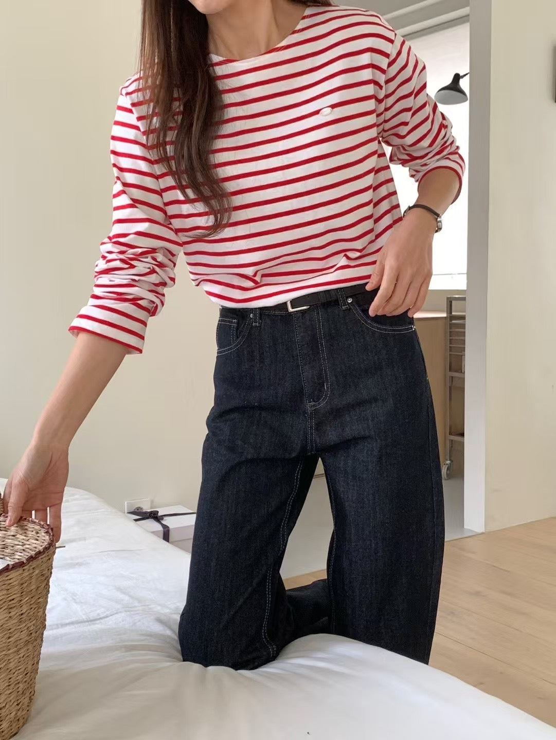 Essential French Stripe Tee (加購$198)