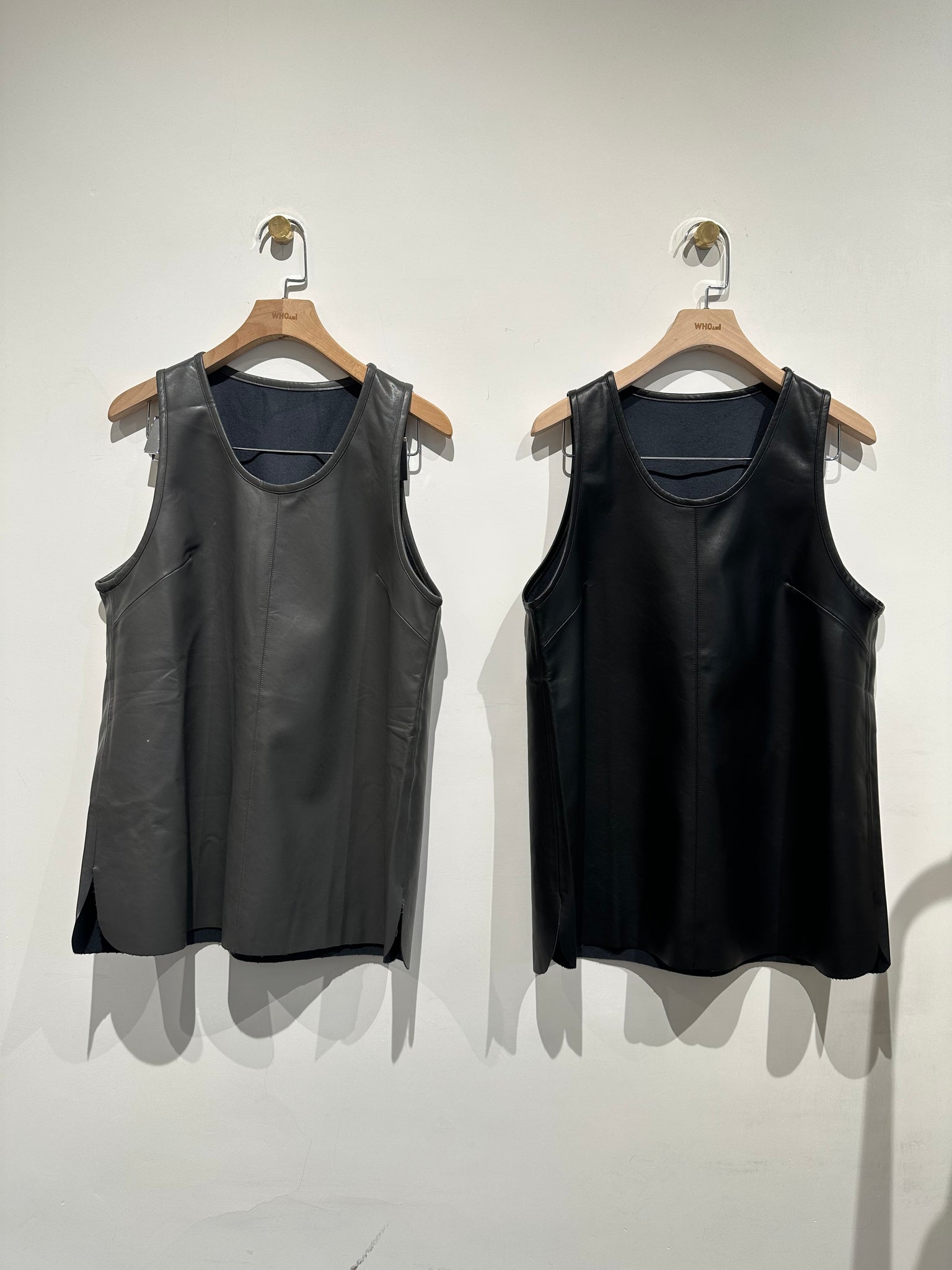 Faua Leather Long Vest