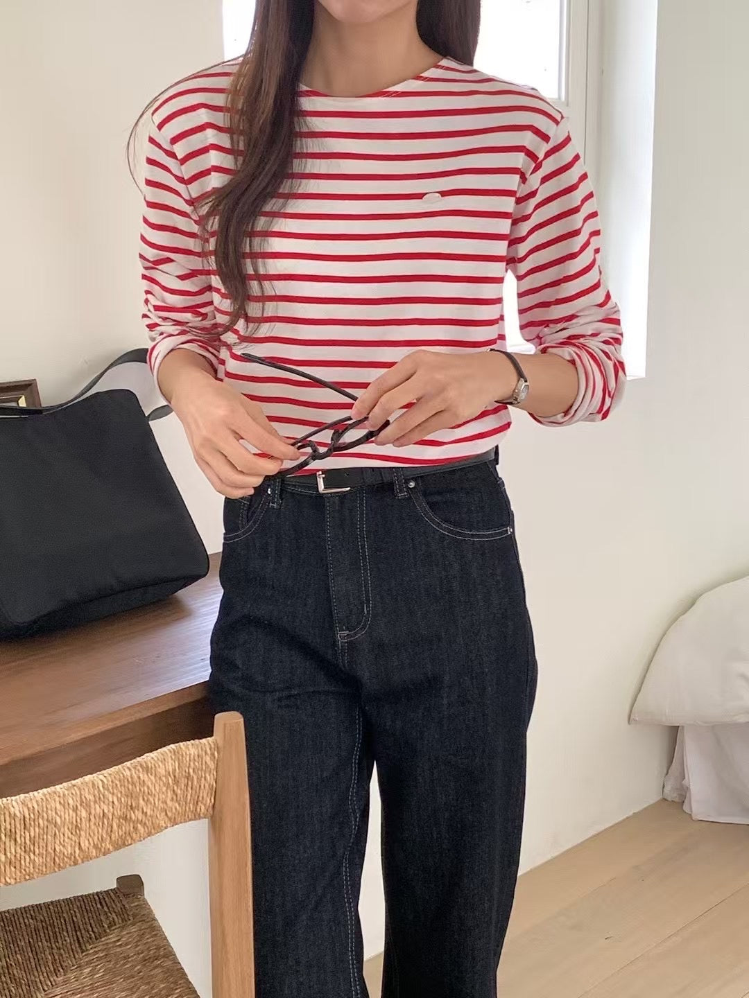 Essential French Stripe Tee (加購$198)
