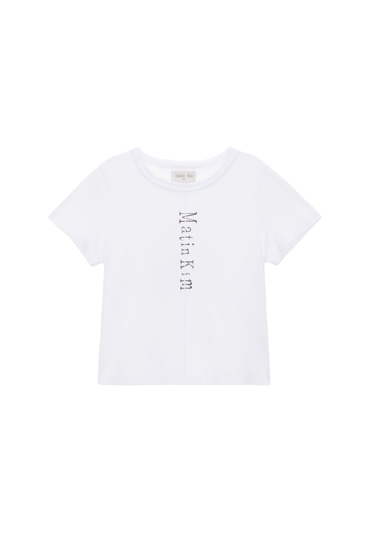MATIN PINTUCK CROP TOP IN WHITE