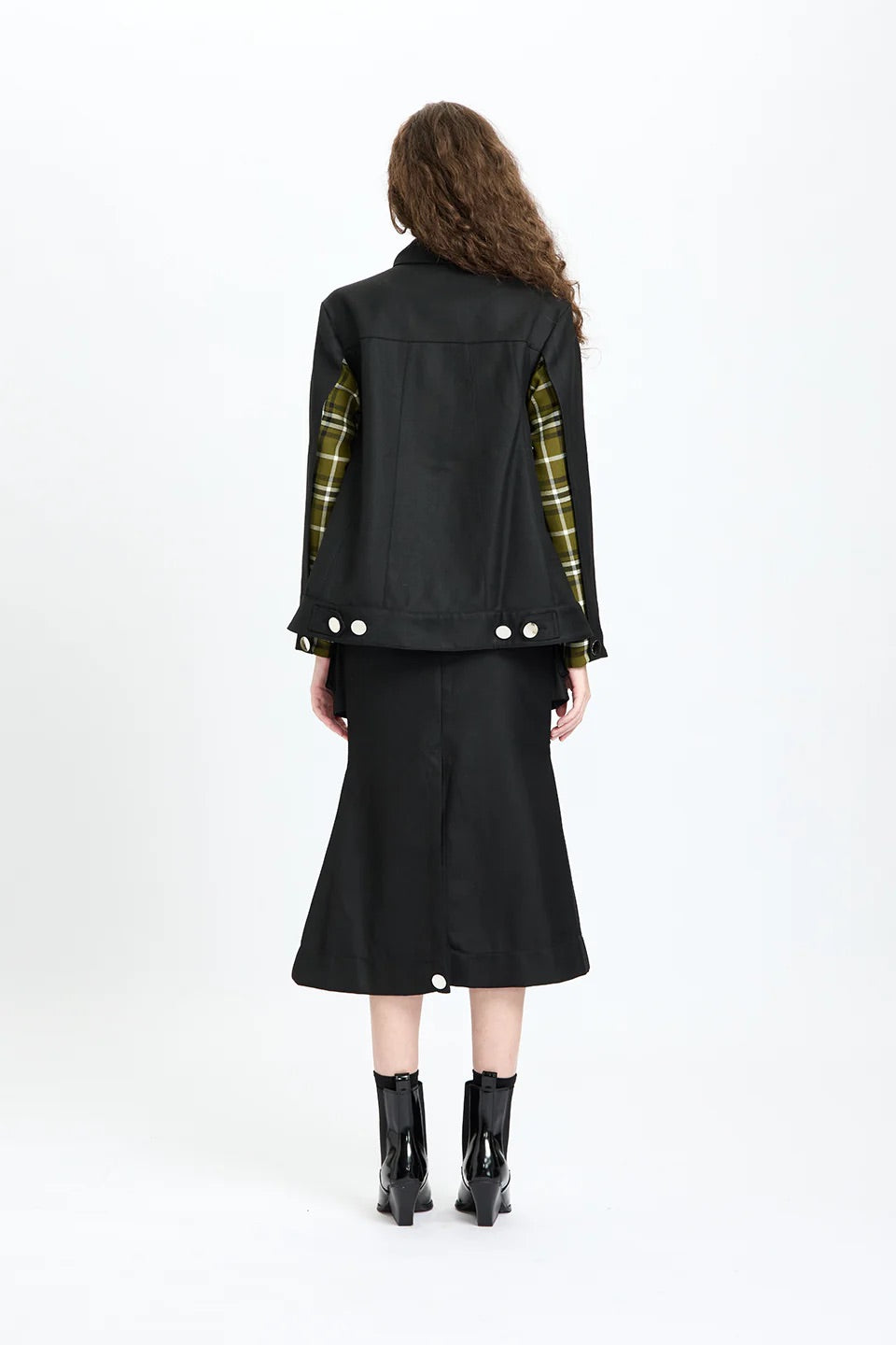 Plaid Inner Layer Wool Jacket