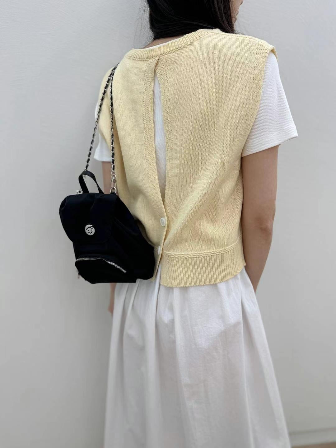 Summer Back Open Cable Knit Vest (20-22Mar $268, 之後批發價$298)