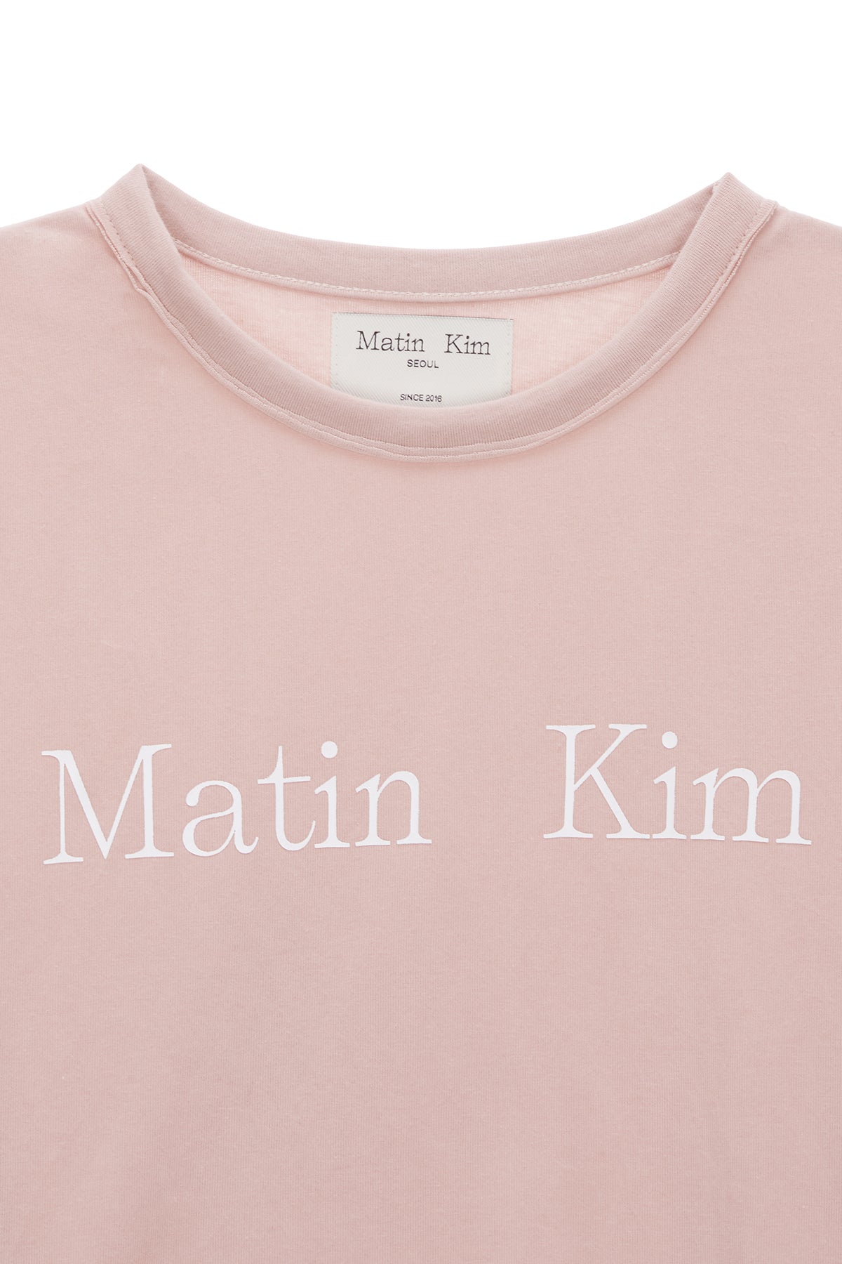 MATIN LOGO CROP TOP IN PINK