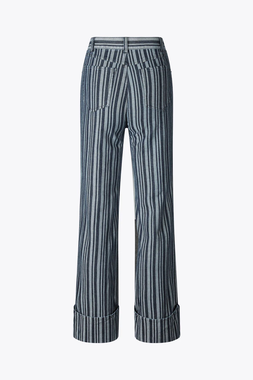 Eyelet Shining Denim Trousers