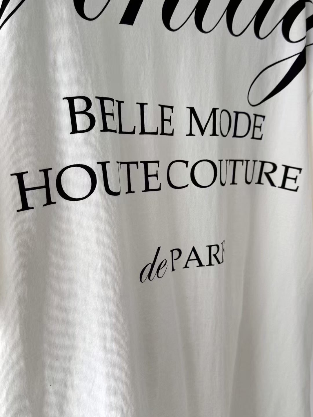 Nice Font Oversize Print Tee