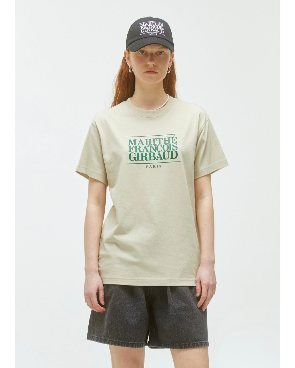 CLASSIC LOGO TEE khaki beige