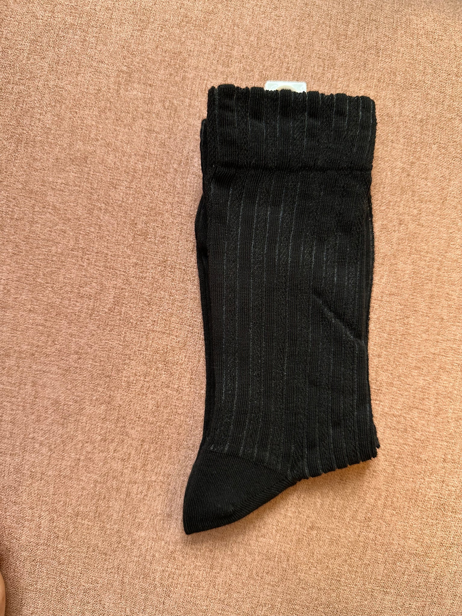 Premium Pattern Cotton Socks (Black)