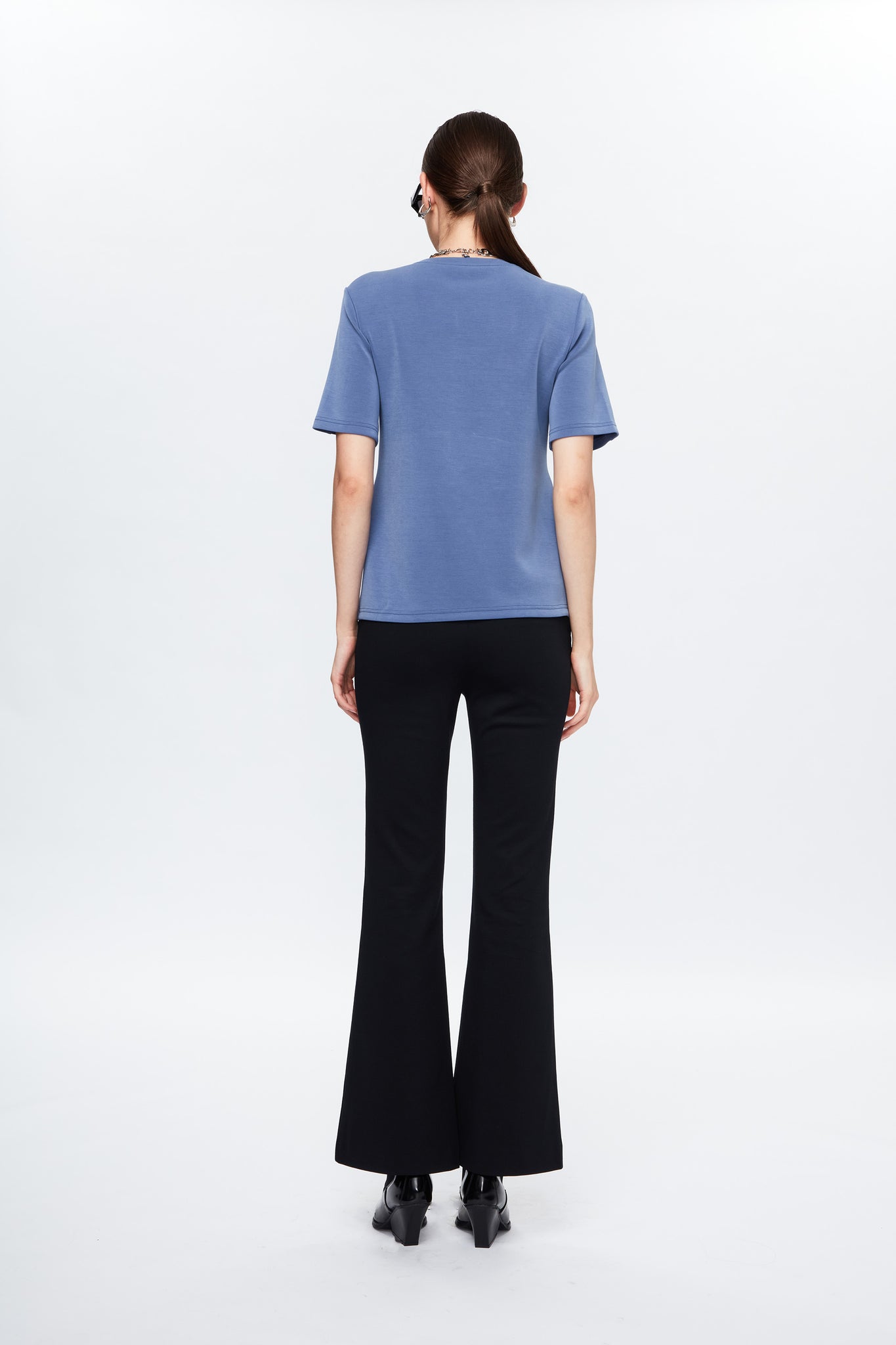 Blue Crossover Tee