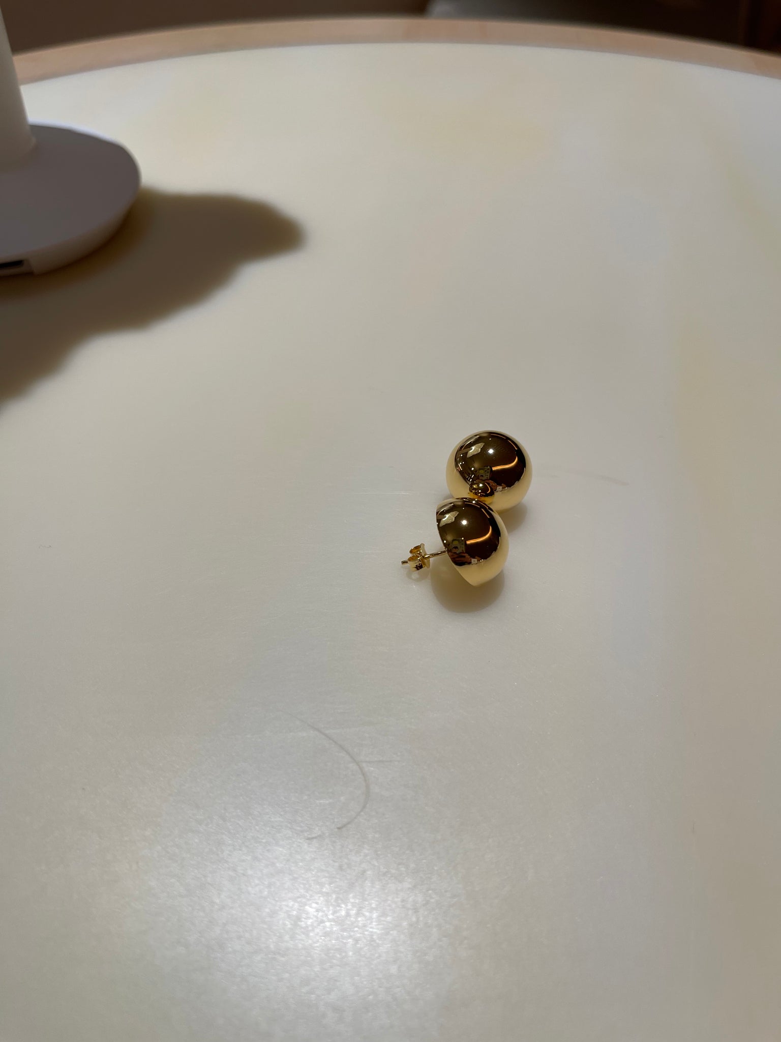 WS2023SEP065 (16M Half Ball Earrings - Gold)