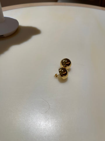 WS2023SEP065 (16M Half Ball Earrings - Gold)
