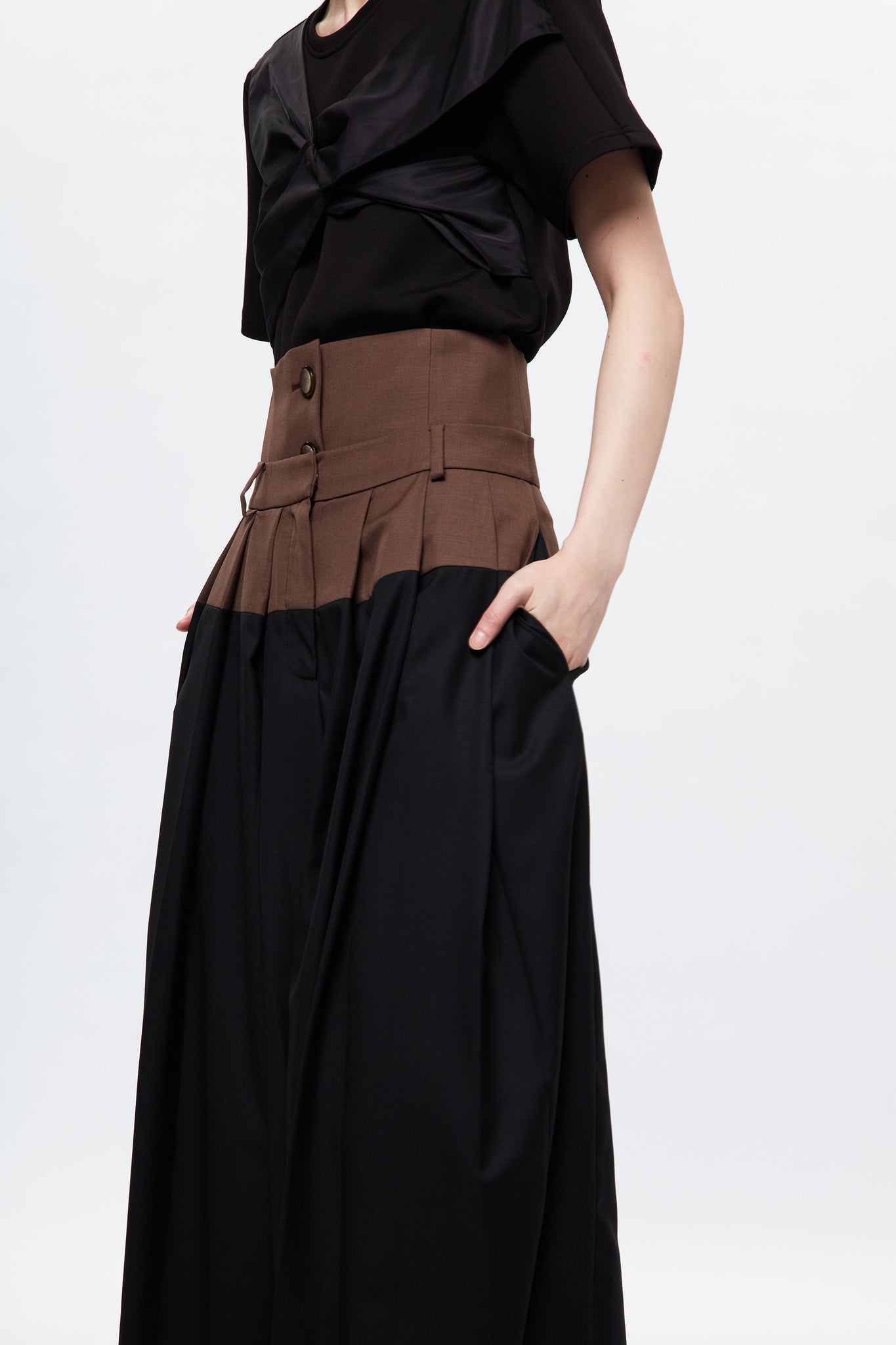 "HAKAMA" High-Waist Trousers