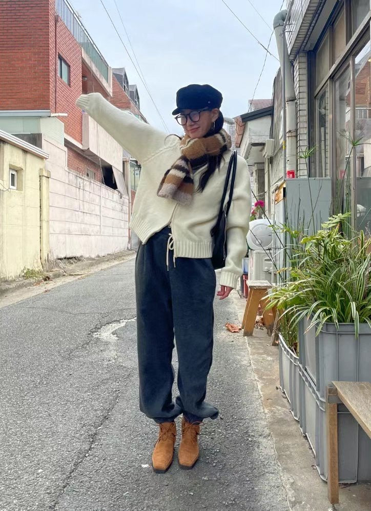 Knit Zip Up Jacket