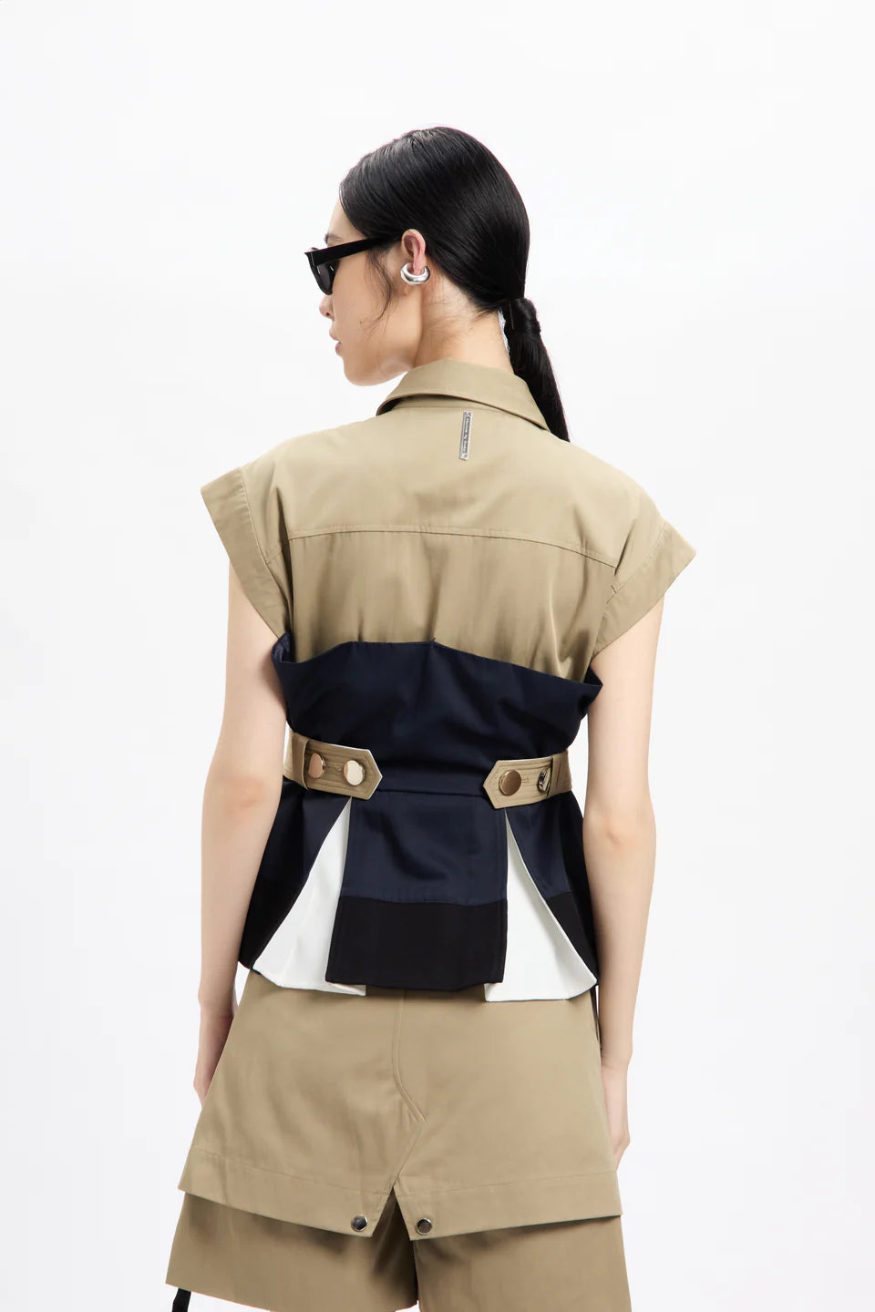 Combo Corset Peplum Sleeve Jacket