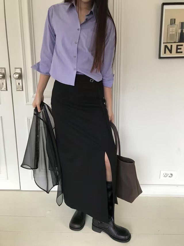 Thin Belt Skirt