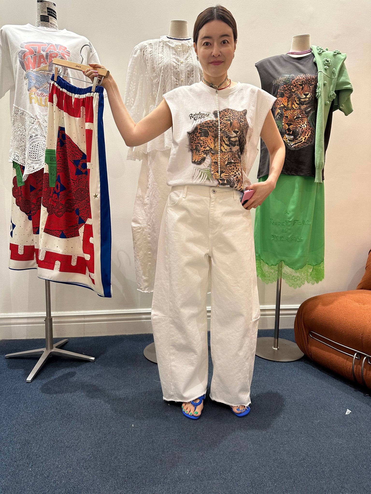 Cocoon fold Jeans White (19-21Mar 598, 之後批發價$628)