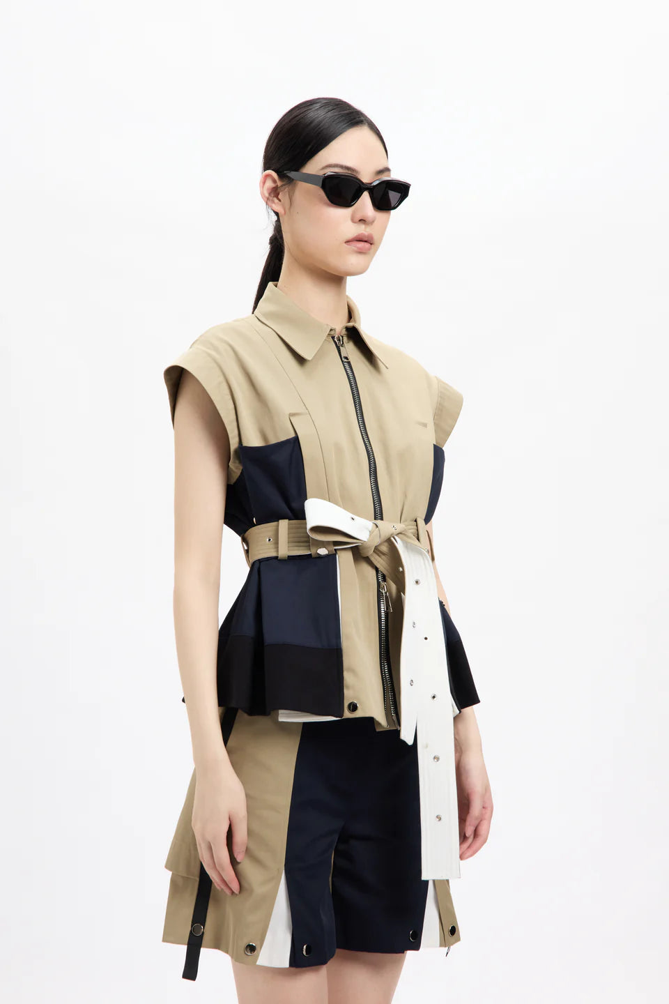 Combo Corset Peplum Sleeve Jacket