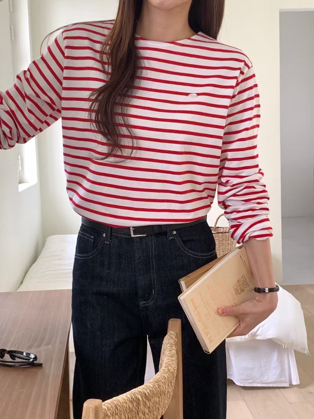 Essential French Stripe Tee (加購$198)