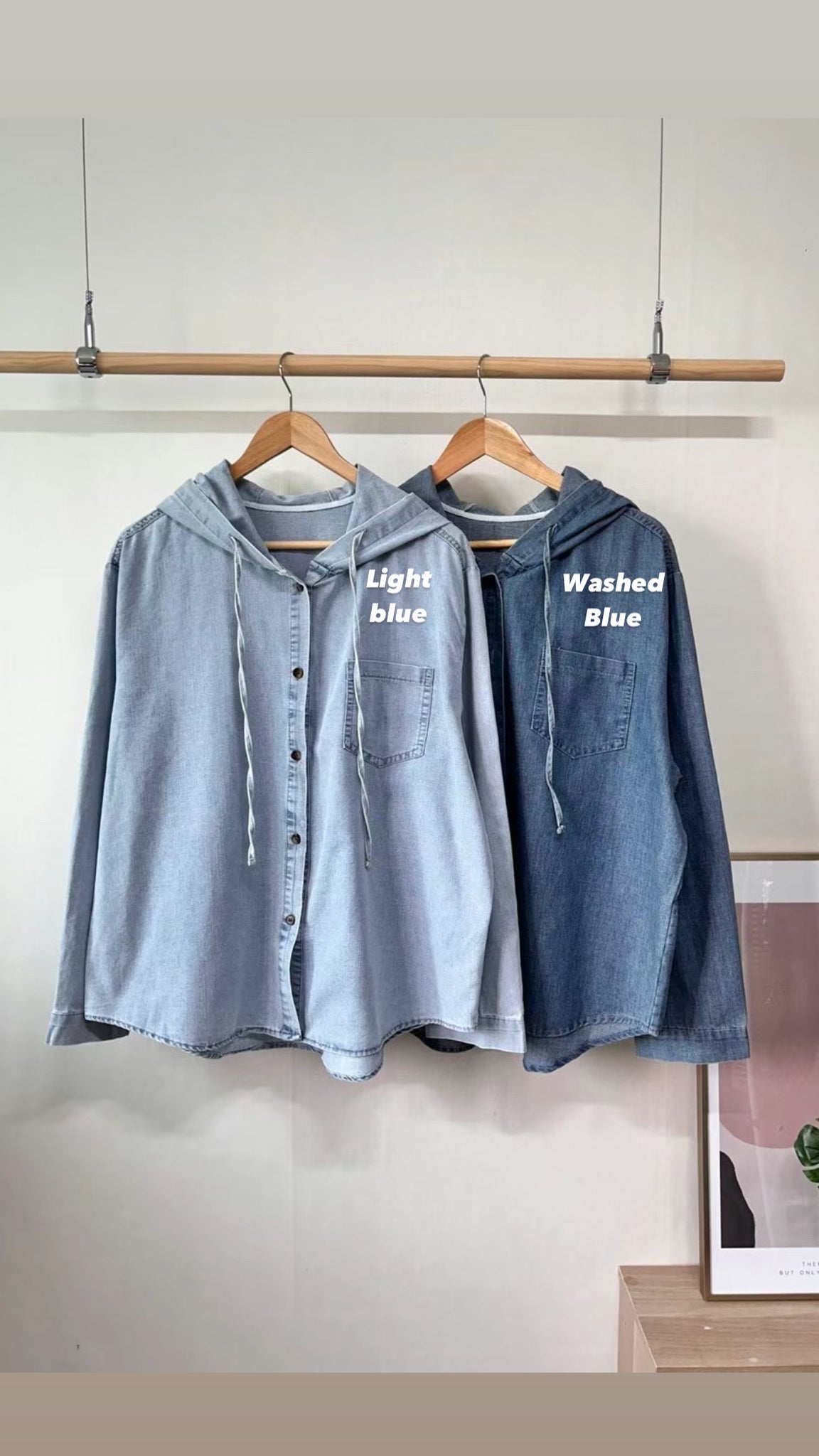 Denim Hoodies Shirt (20-22Mar $298, 之後批發價$328)
