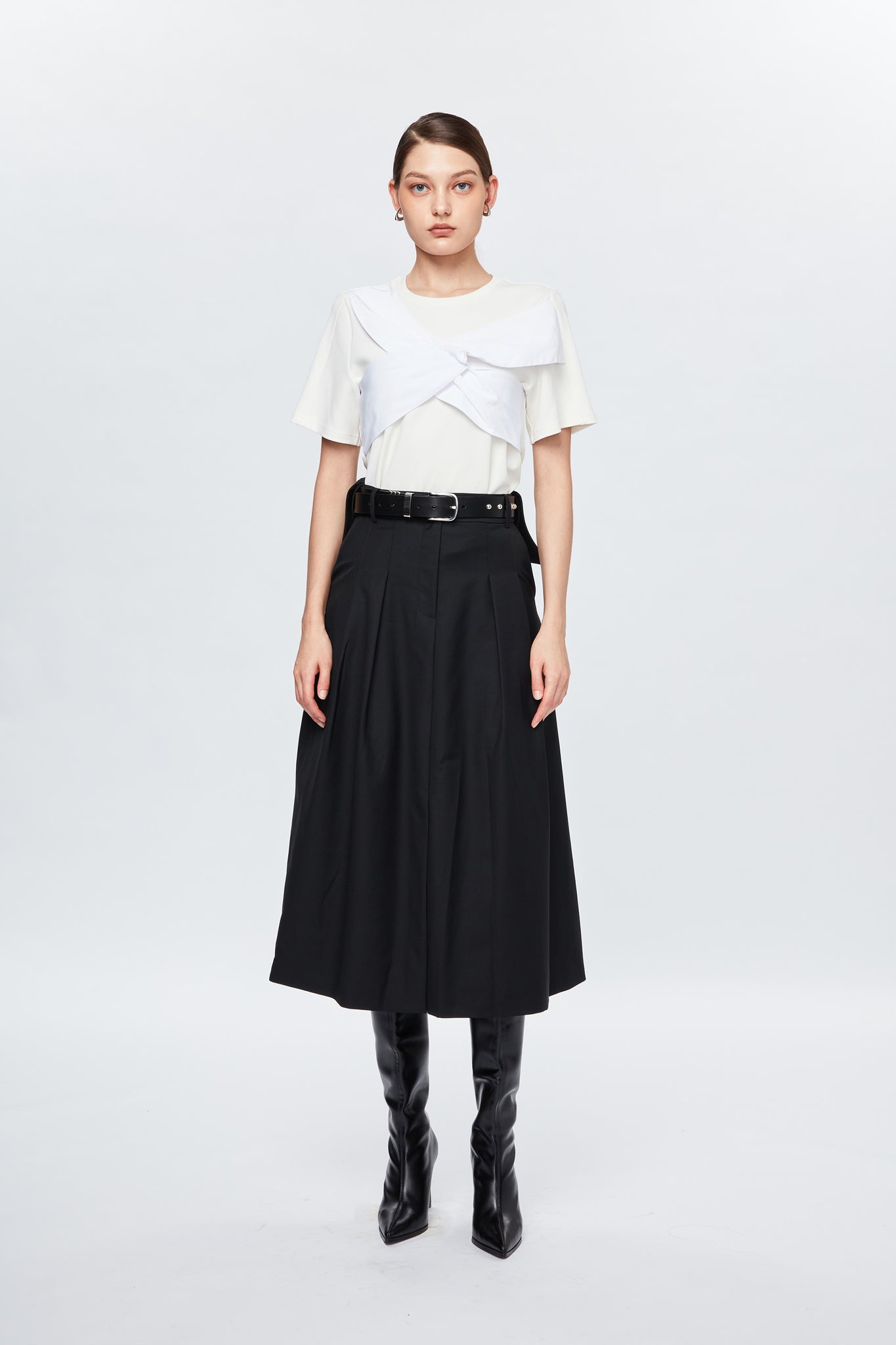 White Crossover Tee