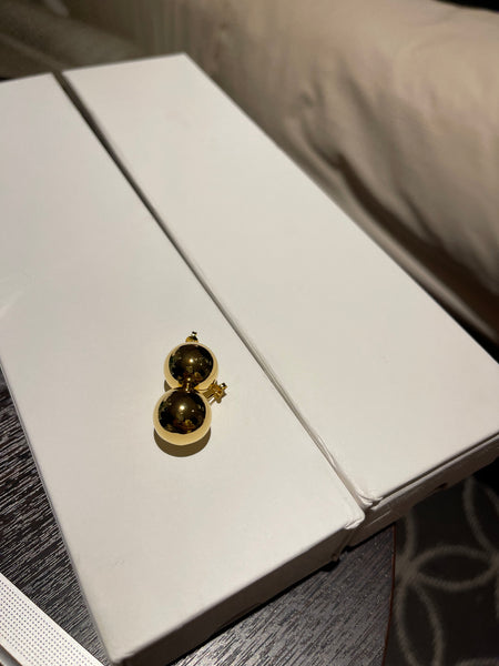 WS2023NOV320 (Earrings - 16M 3D Ball Gold)