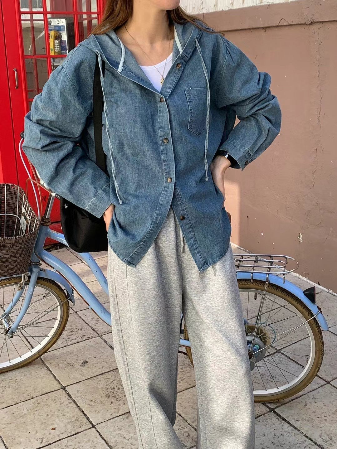 Denim Hoodies Shirt (20-22Mar $298, 之後批發價$328)