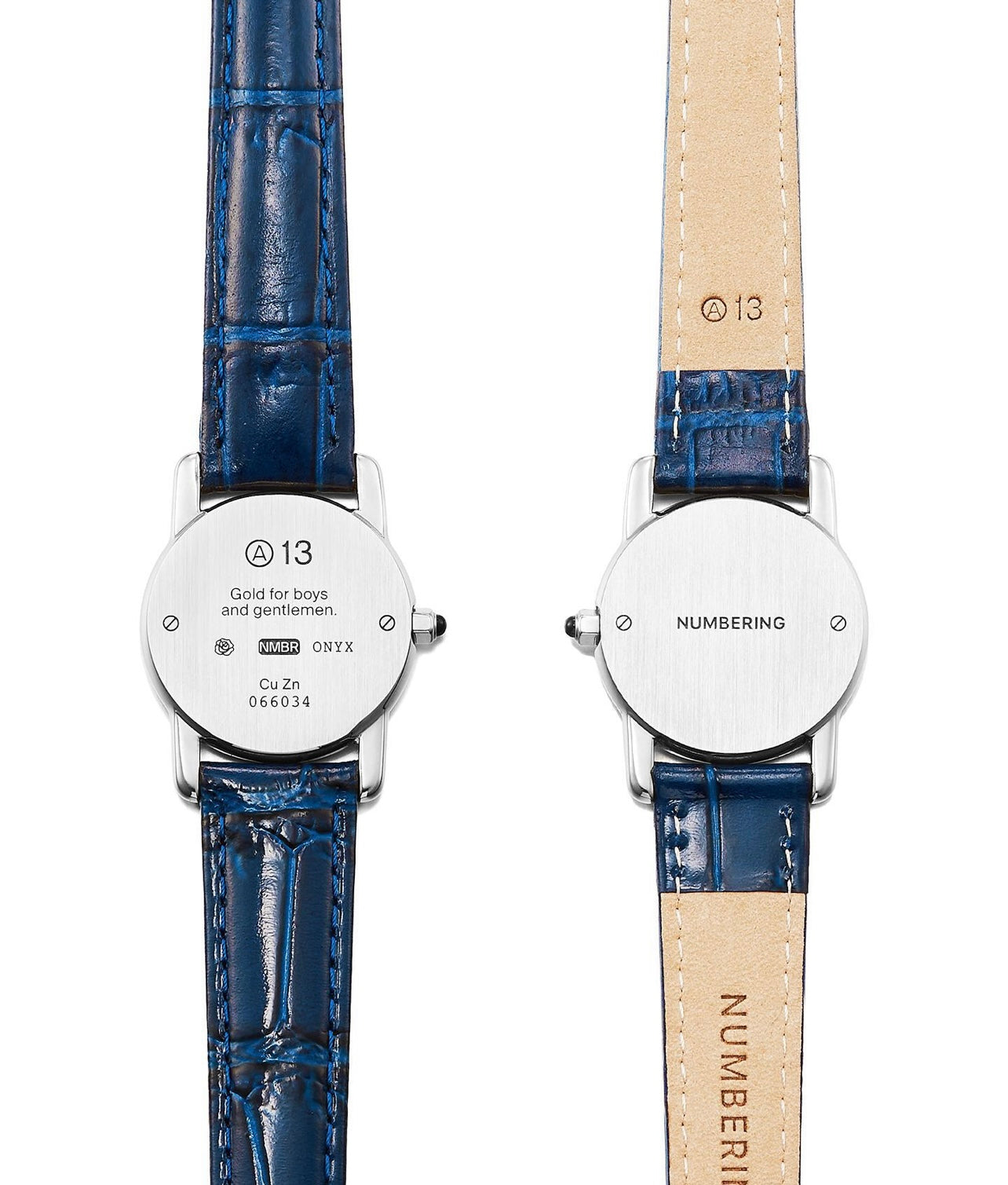 Numbering Round Watch Bracelet Blue
