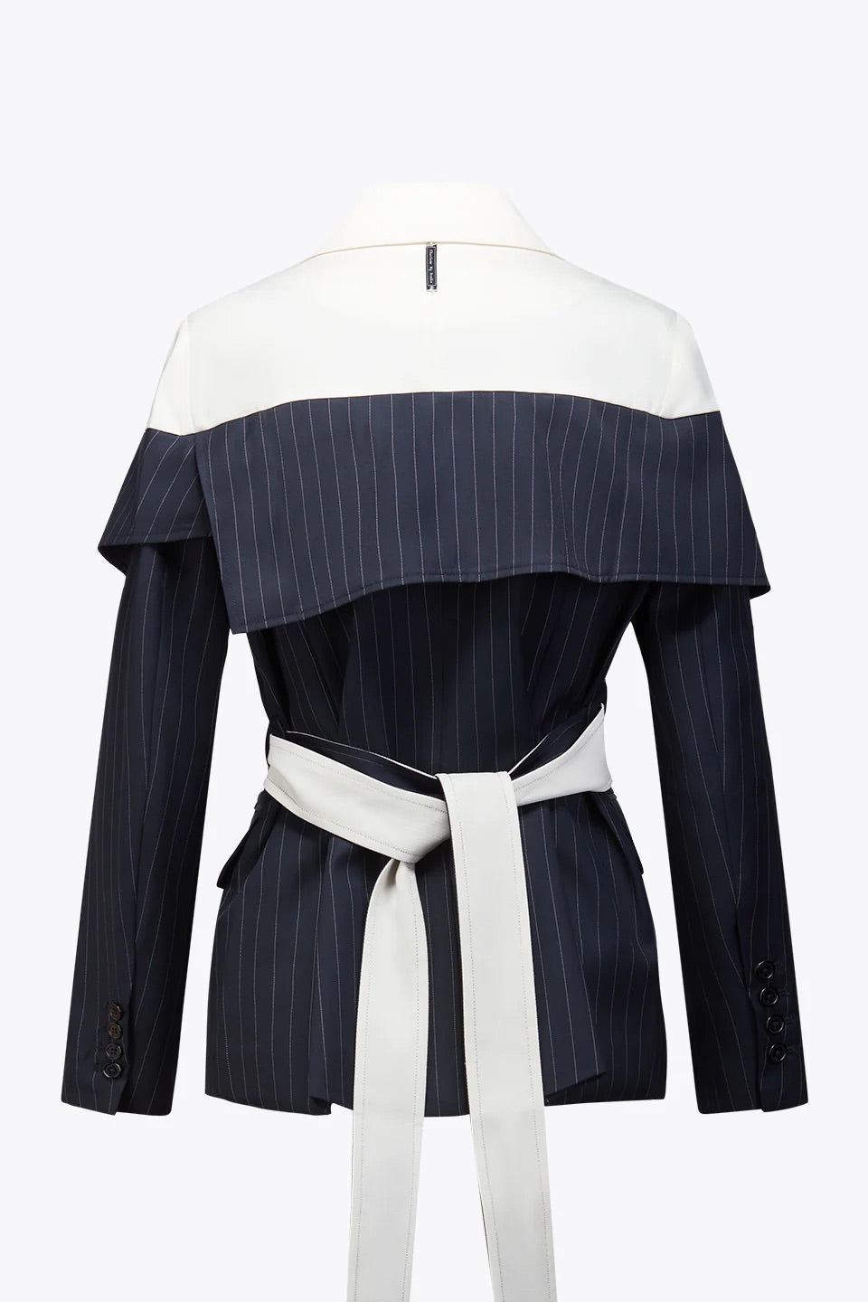 Inner Two-Tone Pinstripes Blazer