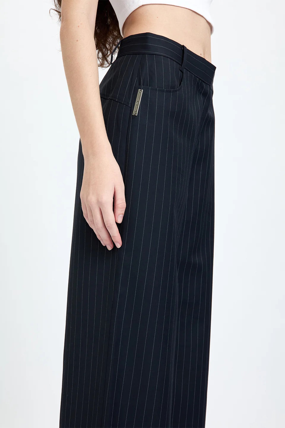 Tailored Pinstripe Pants