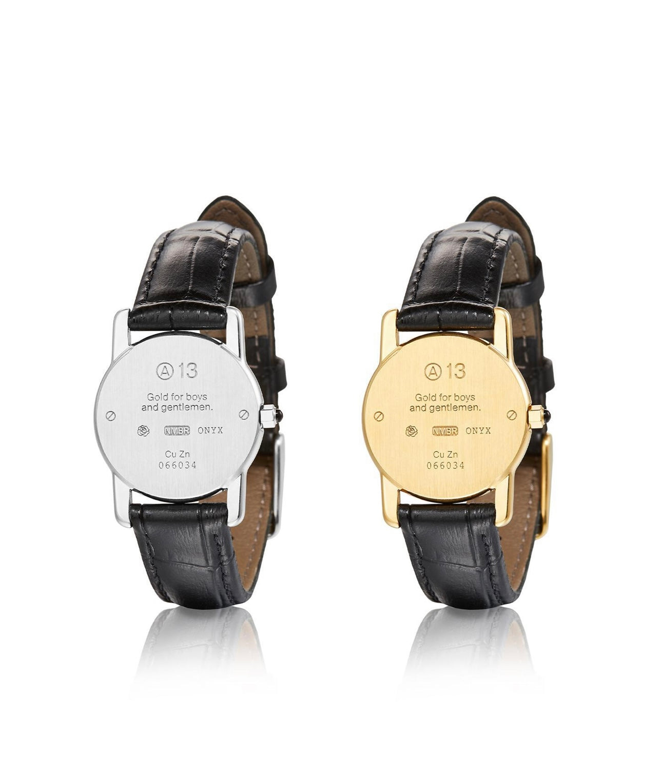 Numbering Round Watch Bracelet Black