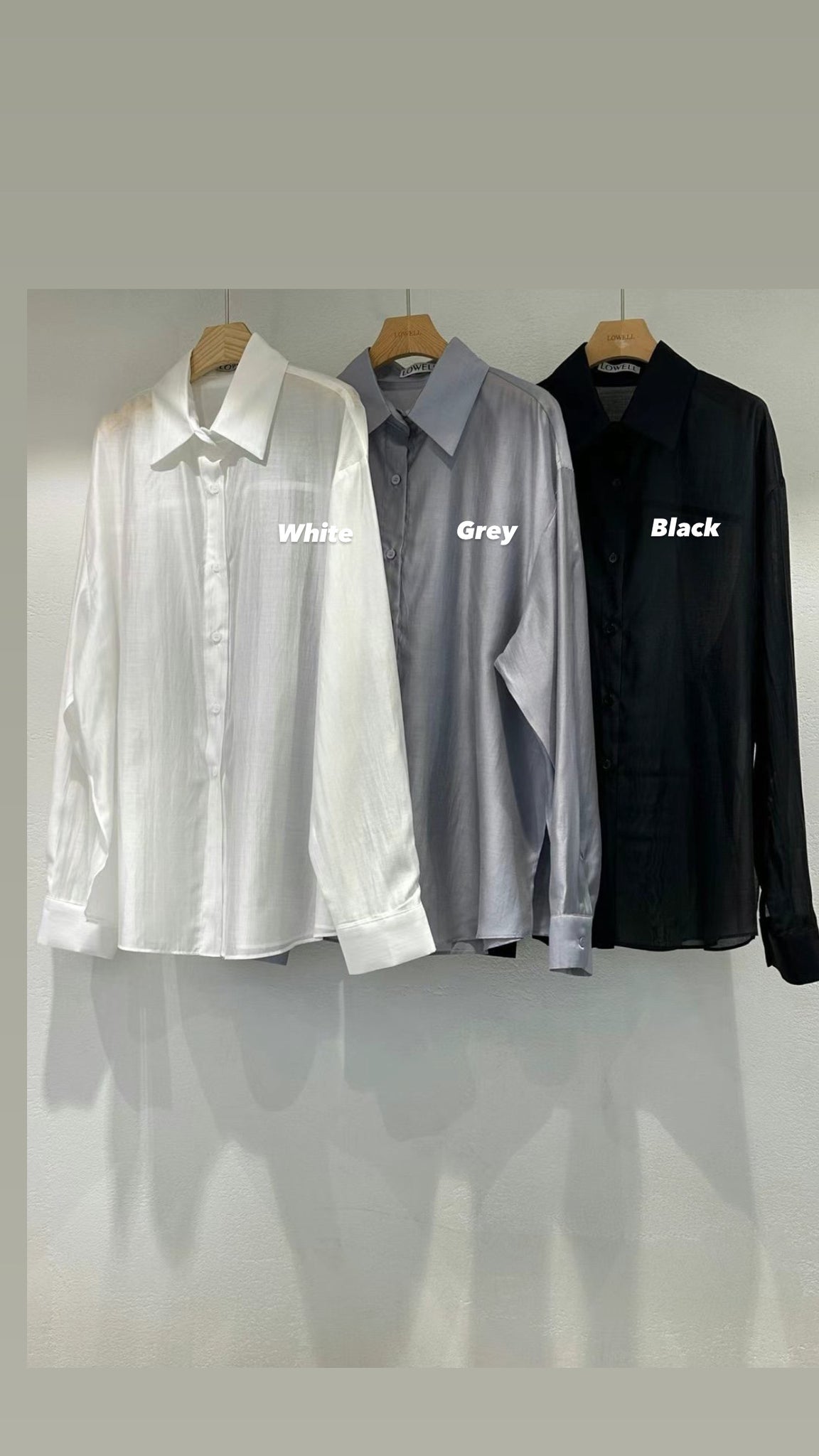 Cool Summer See Through Shirt (19-21Mar $368, 之後批發價$398)