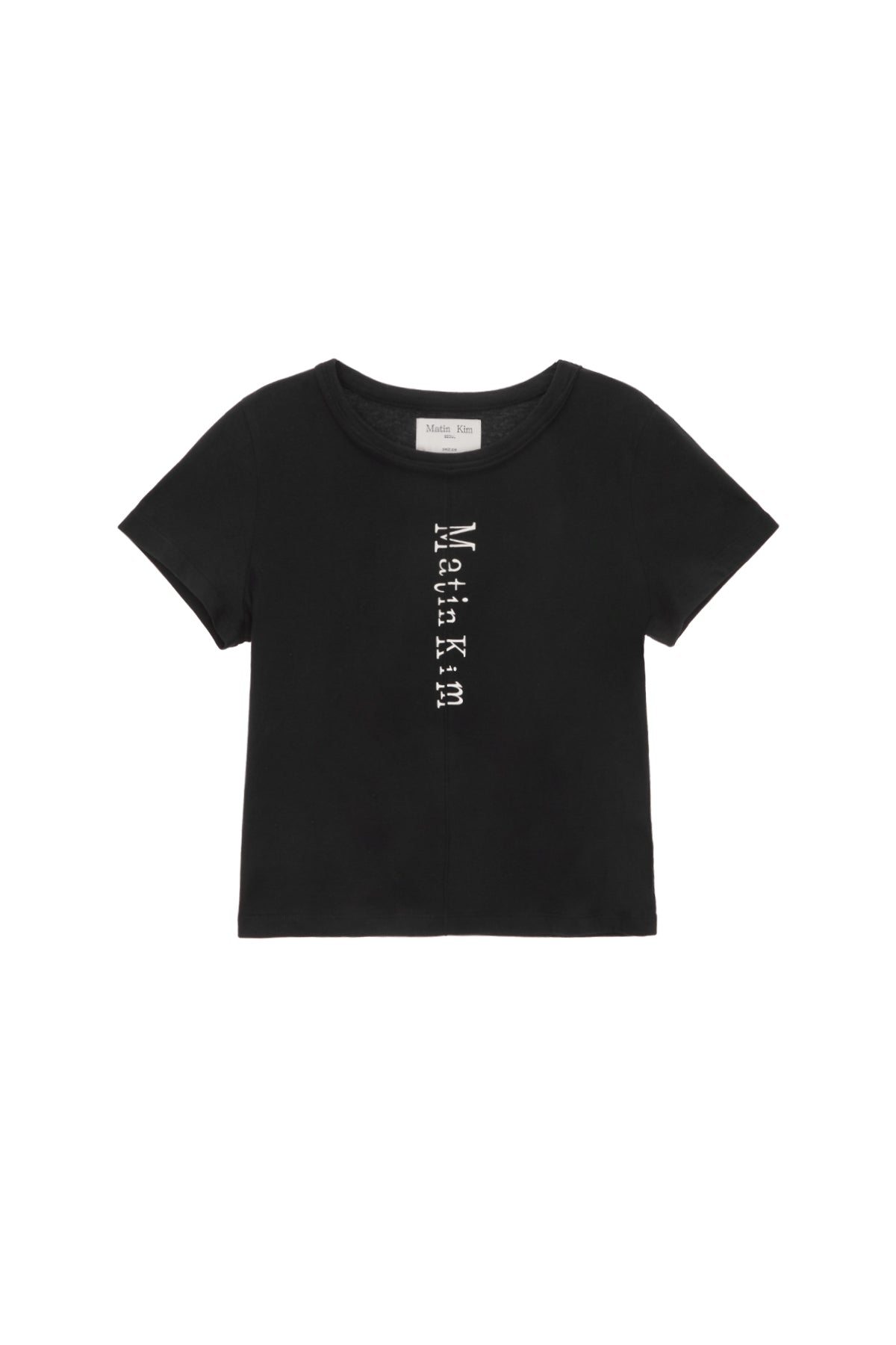 MATIN PINTUCK CROP TOP IN BLACK