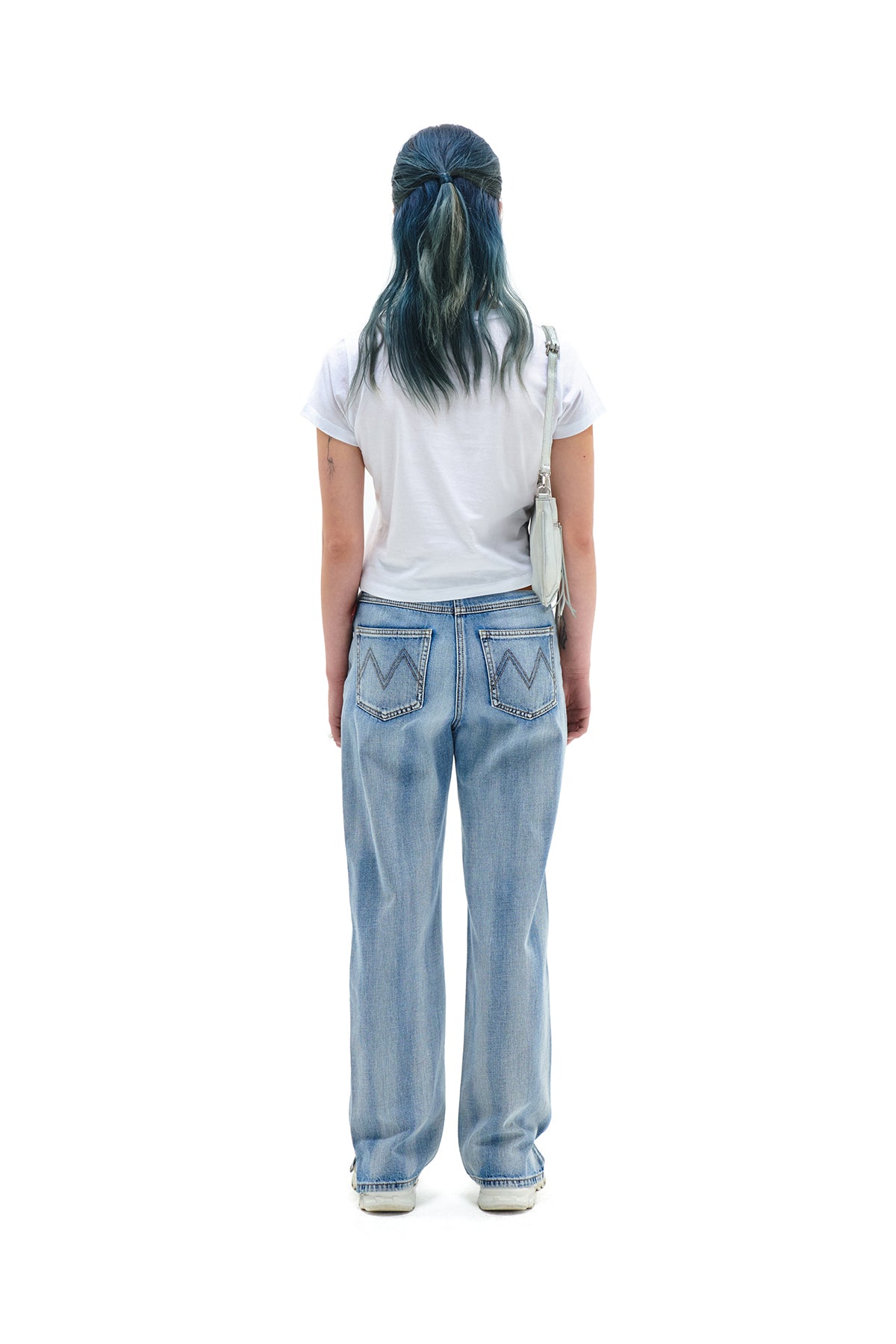 MATIN PINTUCK CROP TOP IN WHITE